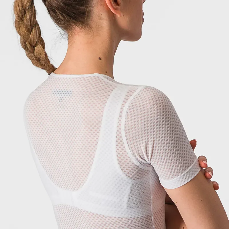 Castelli Pro Mesh Women's Short Sleeve Base Layer - White-4
