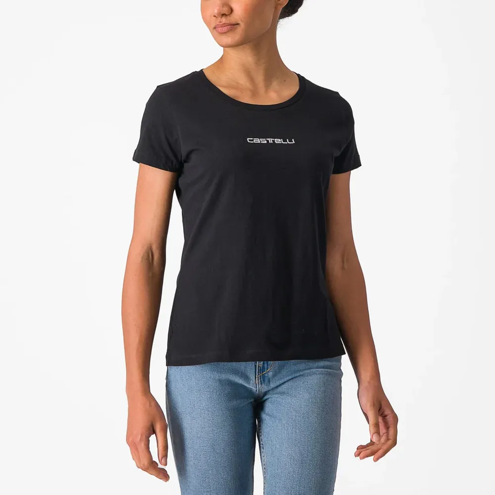 uPRISE Bikes Castelli Classico Women's T-Shirt - Black | Price match, 365 day return s, 18-Month Warranty, Finance Available & Free UK Delivery
