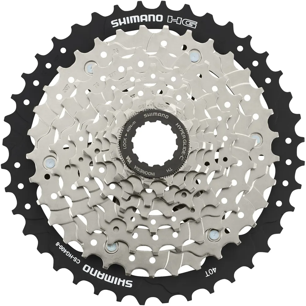 uPRISE Bikes Shimano CS-HG400 8-Speed Cassette - 11-40T | Price match, 365 day return s, 18-Month Warranty, Finance Available & Free UK Delivery