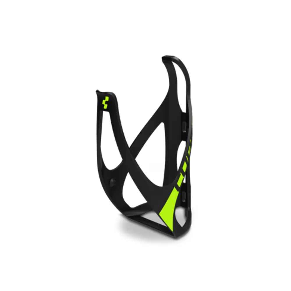 uPRISE Bikes Cube Bottle Cage HPP Matt Black / Classic Green | Price match, 365 day return s, 18-Month Warranty, Finance Available & Free UK Delivery