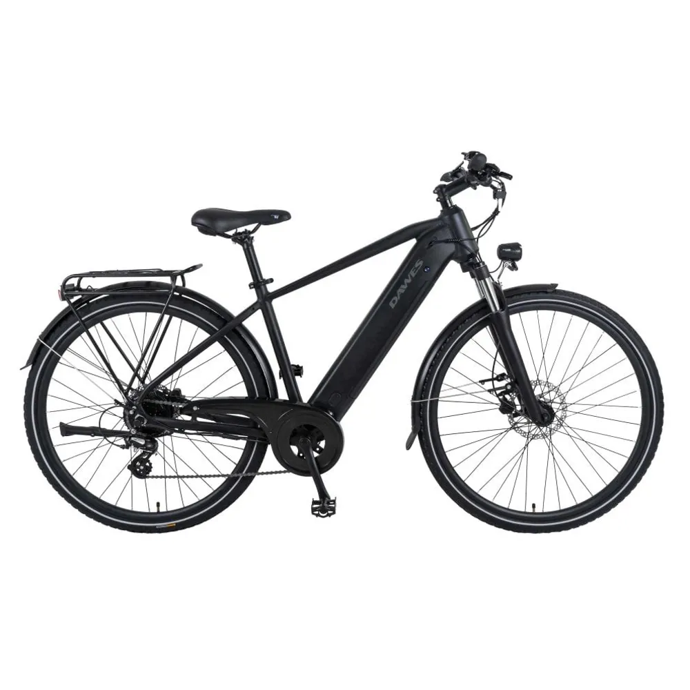 uPRISE Bikes Dawes Spire 1.0 Crossbar Electric Hybrid Bike - Black | Price match, 365 day return s, 18-Month Warranty, Finance Available & Free UK Delivery
