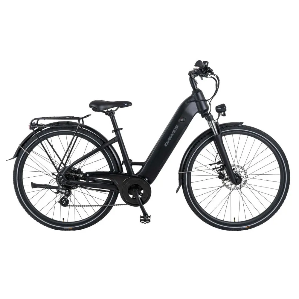 uPRISE Bikes Dawes Spire 1.0 Low Step Electric Hybrid Bike - Black | Price match, 365 day return s, 18-Month Warranty, Finance Available & Free UK Delivery