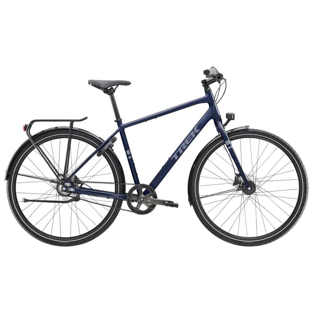 uPRISE Bikes Trek District 3 Equipped 2025 Hybrid Bike - Deep Dark Blue | Price match, 365 day return s, 18-Month Warranty, Finance Available & Free UK Delivery