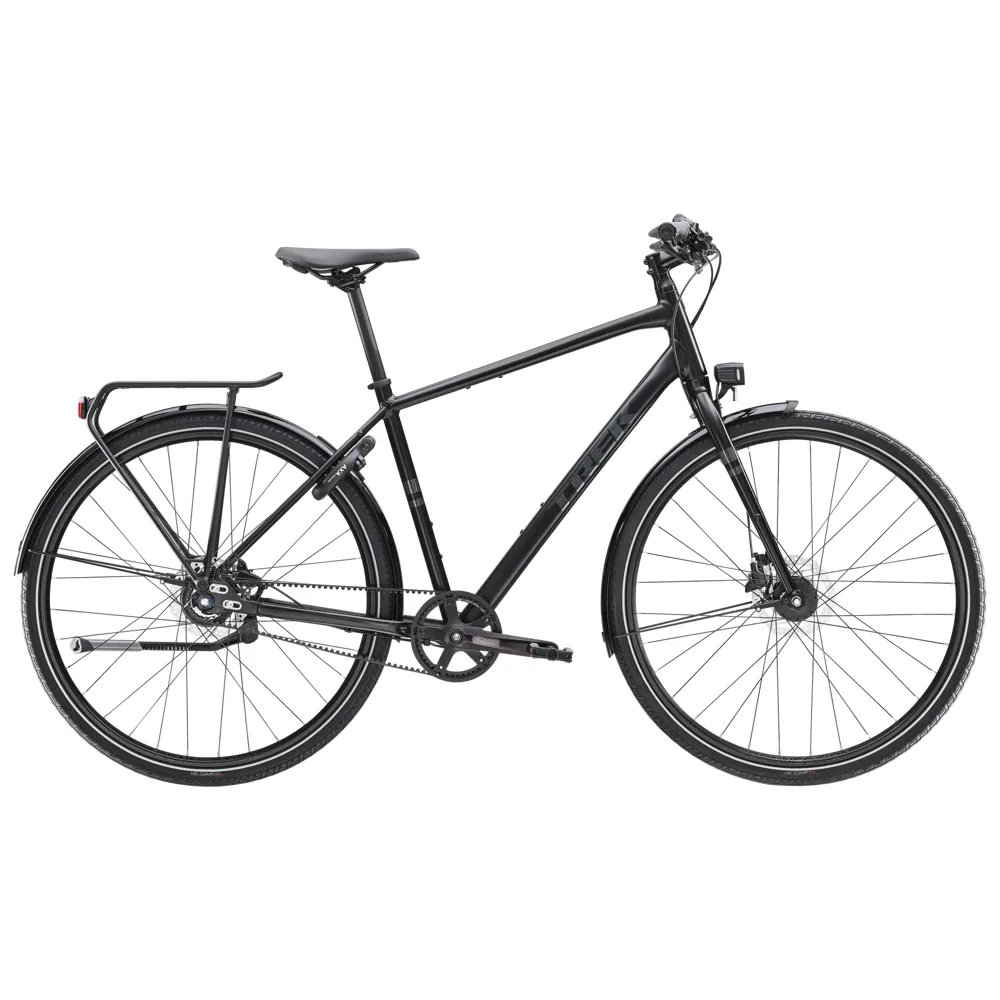 uPRISE Bikes Trek District 4 Equipped 2025 Hybrid Bike - Trek Black | Price match, 365 day return s, 18-Month Warranty, Finance Available & Free UK Delivery