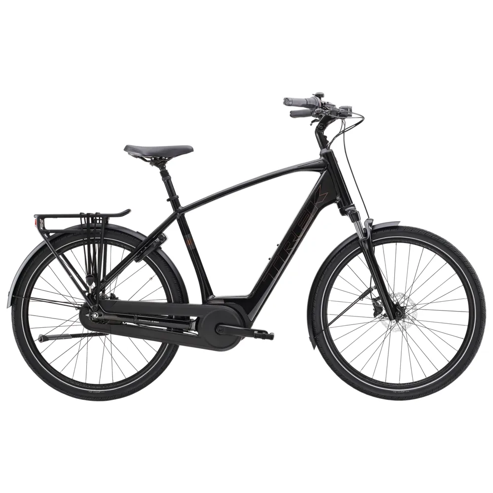uPRISE Bikes Trek District+ 2 400Wh 2026 Electric Hybrid Bike - Trek Black | Price match, 365 day return s, 18-Month Warranty, Finance Available & Free UK Delivery