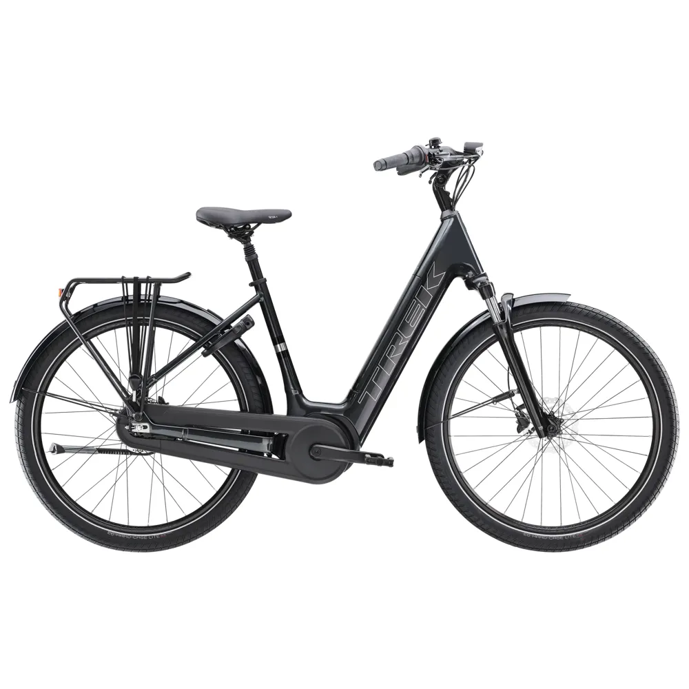 uPRISE Bikes Trek District+ 3 Lowstep 545Wh 2026 Electric Hybrid Bike - Lithium Grey | Price match, 365 day return s, 18-Month Warranty, Finance Available & Free UK Delivery