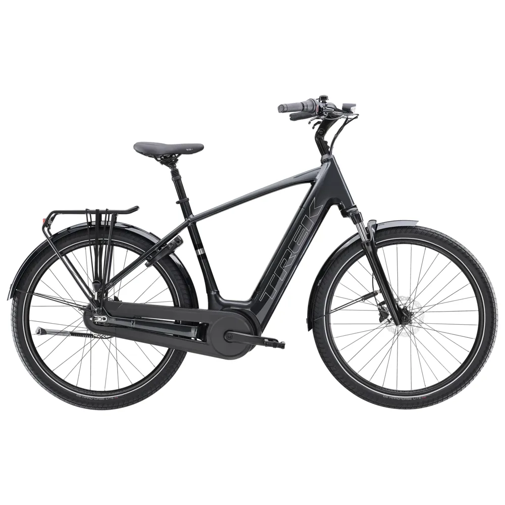 uPRISE Bikes Trek District+ 3 Lowstep 400Wh 2026 Electric Hybrid Bike - Lithium Grey | Price match, 365 day return s, 18-Month Warranty, Finance Available & Free UK Delivery