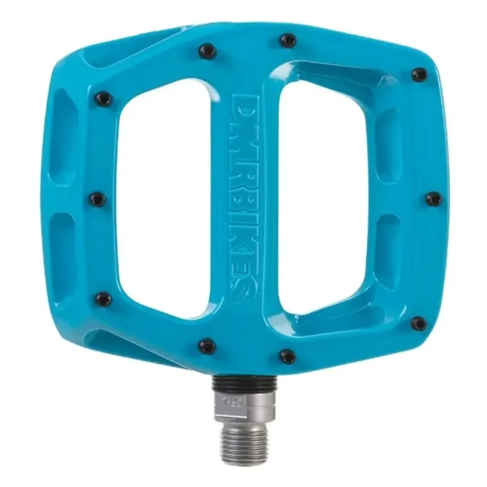 uPRISE Bikes DMR V12 Flat MTB Pedals - Blue | Price match, 365 day return s, 18-Month Warranty, Finance Available & Free UK Delivery