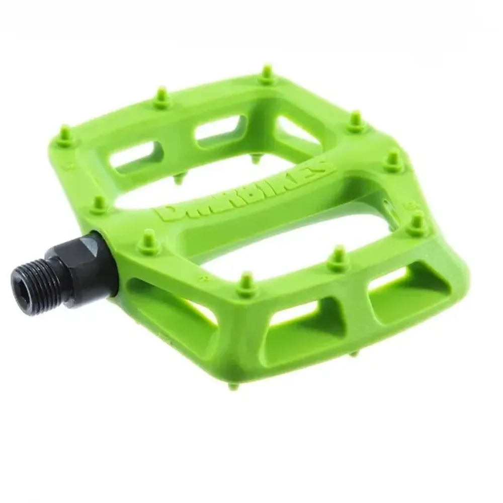 uPRISE Bikes DMR V6 Plastic Flat MTB Pedals - Green | Price match, 365 day returns, 18-Month Warranty, Finance Available & Free UK Delivery