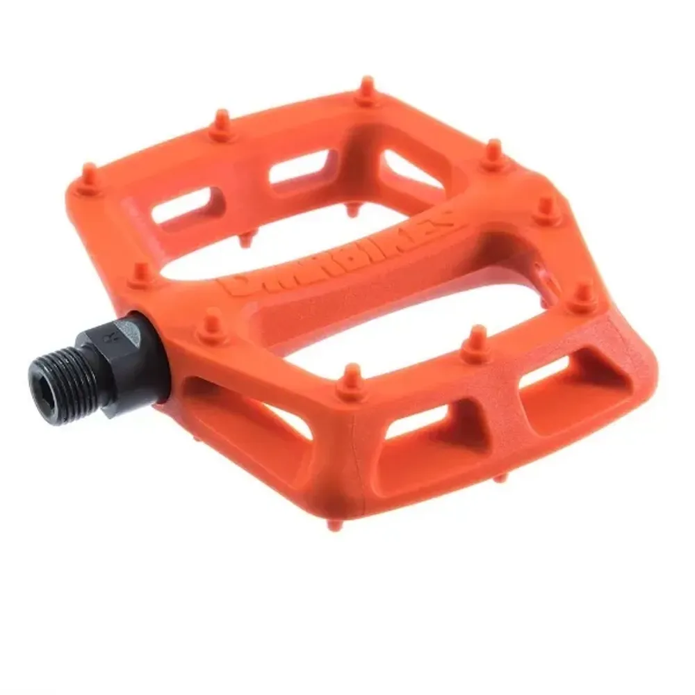 uPRISE Bikes DMR V6 Plastic Flat MTB Pedals - Orange | Price match, 365 day return s, 18-Month Warranty, Finance Available & Free UK Delivery