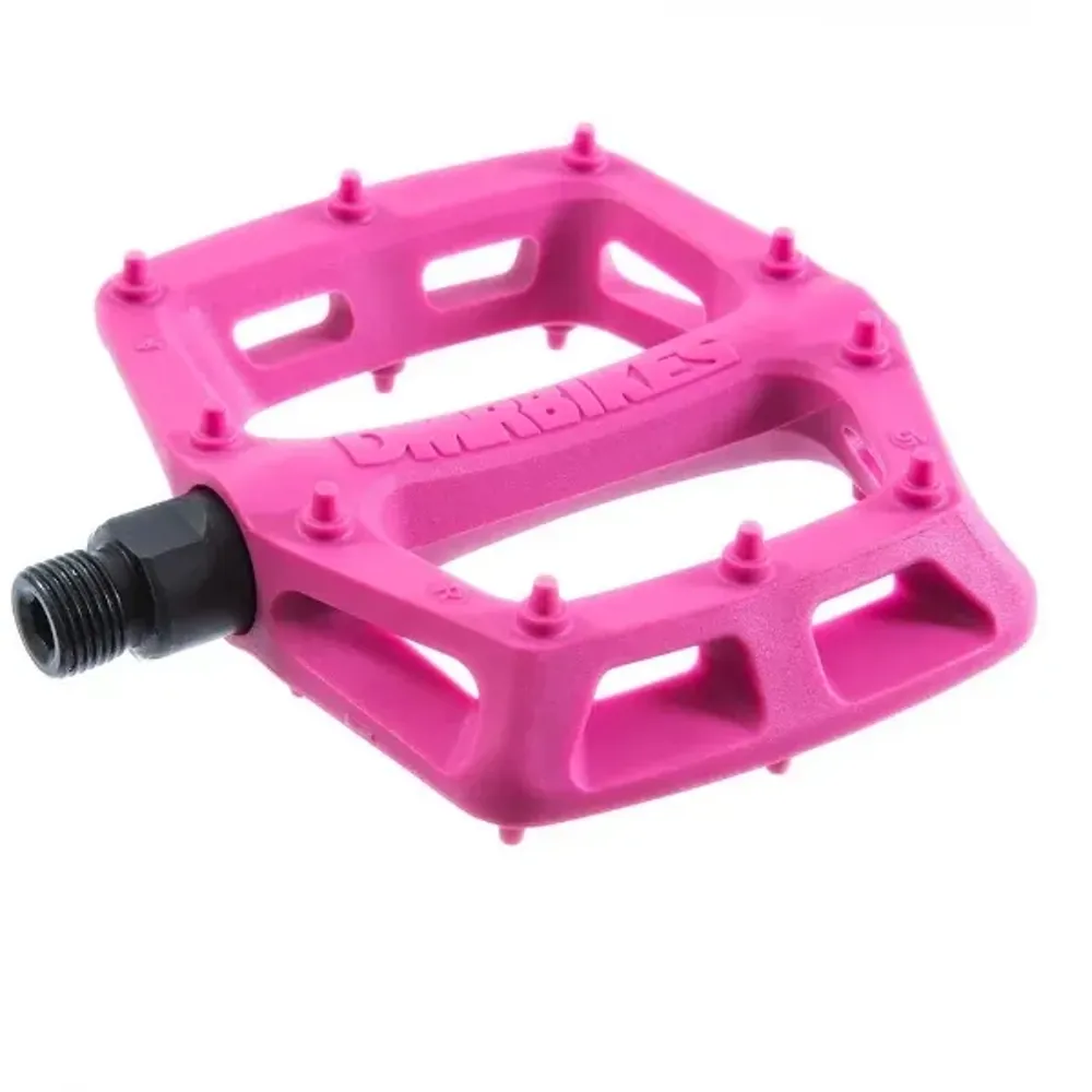 uPRISE Bikes DMR V6 Plastic Flat MTB Pedals - Pink | Price match, 365 day return s, 18-Month Warranty, Finance Available & Free UK Delivery