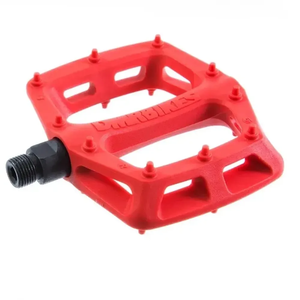 uPRISE Bikes DMR V6 Plastic Flat MTB Pedals - Red | Price match, 365 day return s, 18-Month Warranty, Finance Available & Free UK Delivery