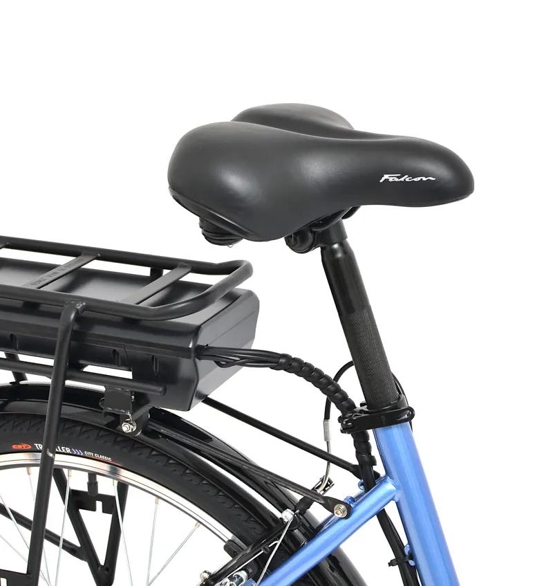 Nearly New Falcon Serene 2023 Electric Urban Hybrid Bike - Light Blue - 17 inch-6