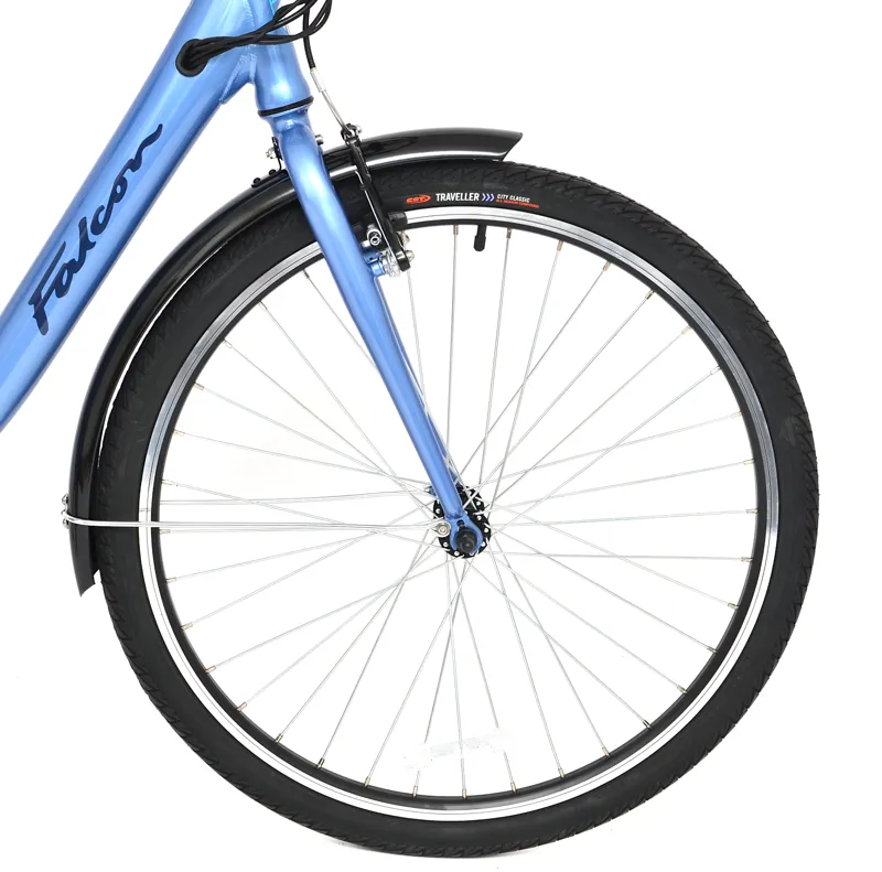 Nearly New Falcon Serene 2023 Electric Urban Hybrid Bike - Light Blue - 17 inch-7
