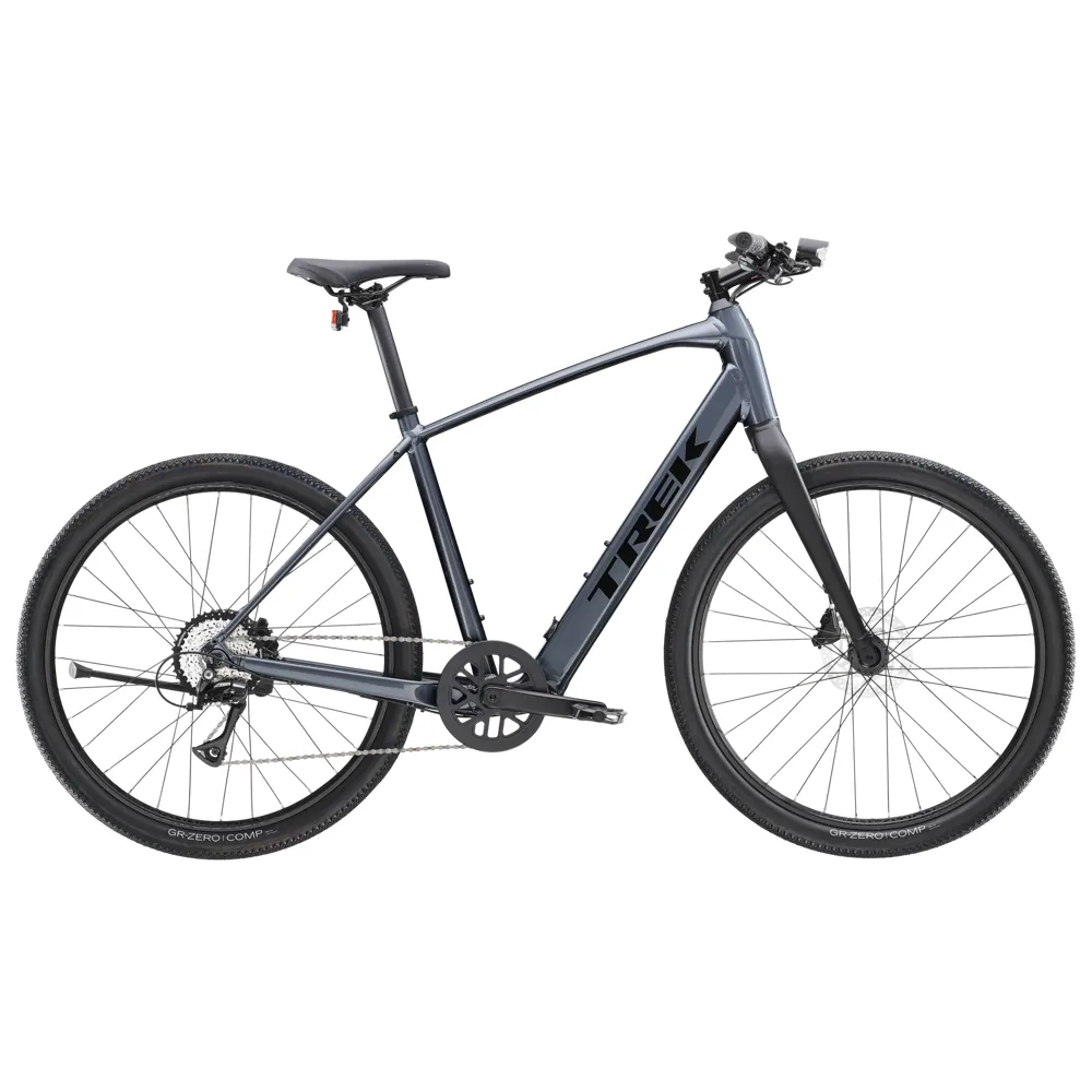 uPRISE Bikes Trek Dual Sport+ 2 LT 2026 Electric Hybrid Bike - Galactic Grey | Price match, 365 day return s, 18-Month Warranty, Finance Available & Free UK Delivery