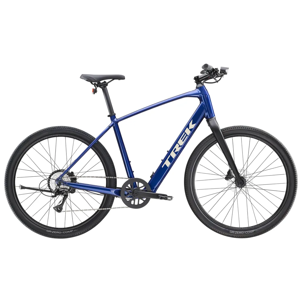 uPRISE Bikes Trek Dual Sport+ 2 LT 2026 Electric Hybrid Bike - Hex Blue | Price match, 365 day return s, 18-Month Warranty, Finance Available & Free UK Delivery