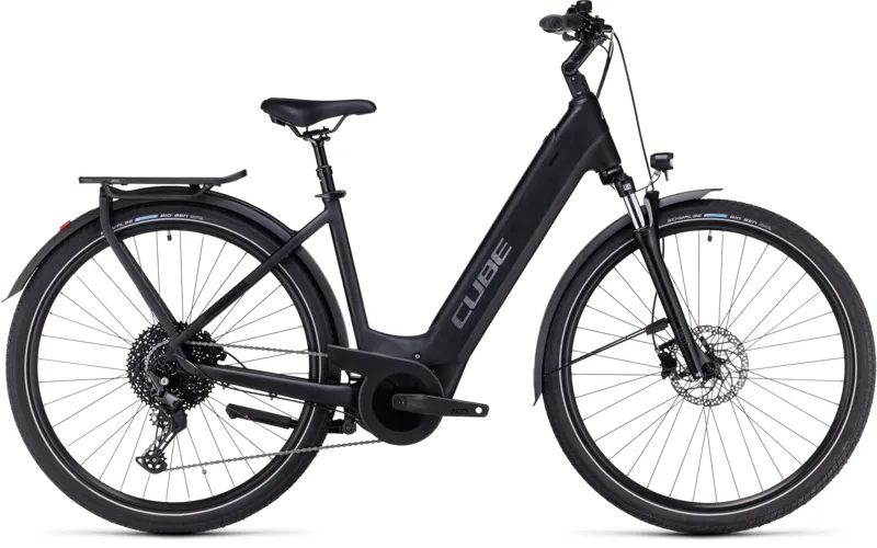 Cube Touring Hybrid Pro 625 Easy Entry 2024 Electric Bike - Black