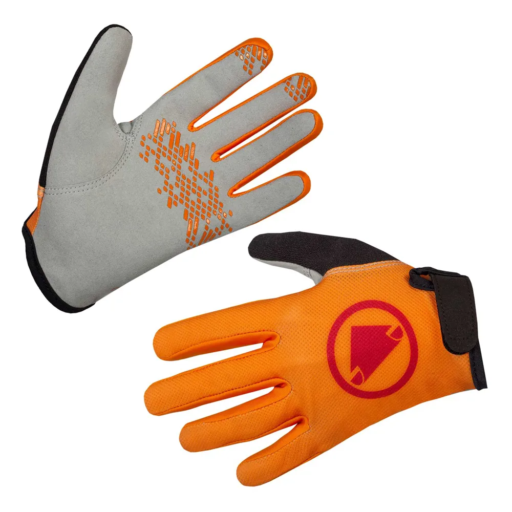 uPRISE Bikes Endura Kids Hummvee Long Finger Gloves - Tangerine | Price match, 365 day return s, 18-Month Warranty, Finance Available & Free UK Delivery