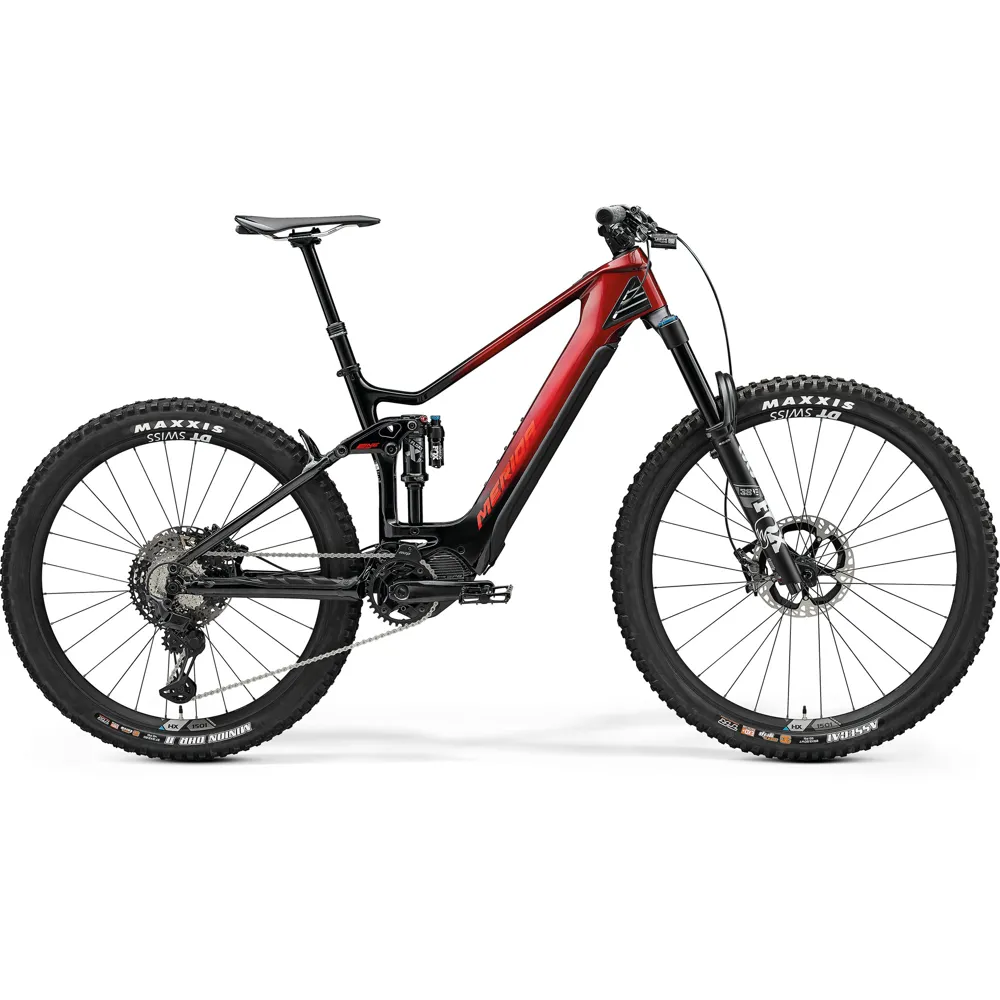 uPRISE Bikes Merida eOne-Sixty 9000 2024 Electric Full Suspension MTB - Red | Price match, 365 day return s, 18-Month Warranty, Finance Available & Free UK Delivery