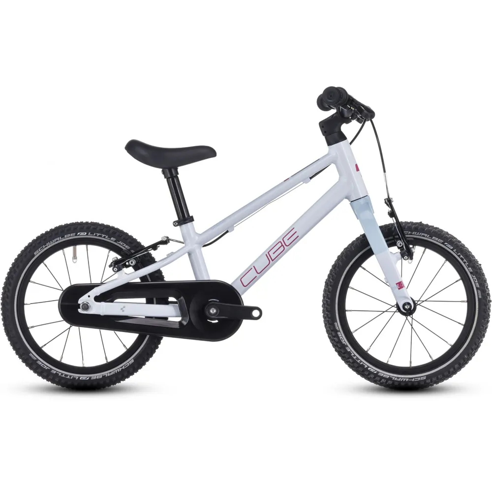 uPRISE Bikes Cube Numove 140 14w 2025 Kids Bike - Flashwhite/Pink | Price match, 365 day return s, 18-Month Warranty, Finance Available & Free UK Delivery