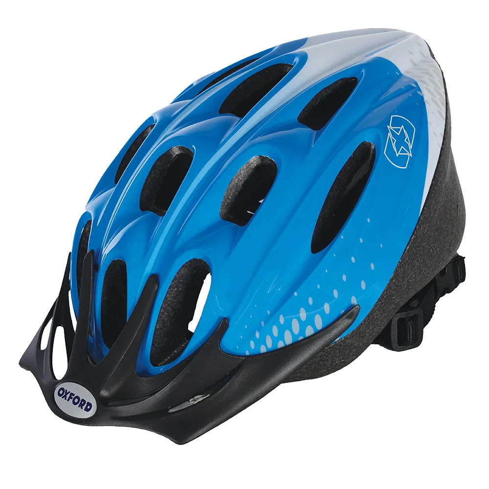 uPRISE Bikes Oxford F15 Hurricane MTB Helmet - Blue/White | Price match, 365 day return s, 18-Month Warranty, Finance Available & Free UK Delivery