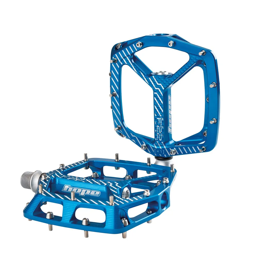 uPRISE Bikes Hope F22 Flat MTB Pedals - Blue | Price match, 365 day return s, 18-Month Warranty, Finance Available & Free UK Delivery