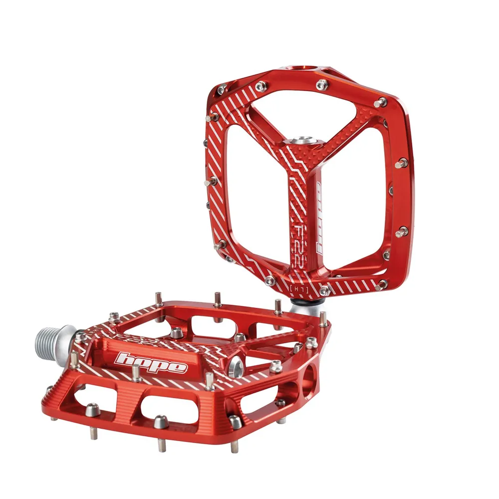 uPRISE Bikes Hope F22 Flat MTB Pedals - Red | Price match, 365 day return s, 18-Month Warranty, Finance Available & Free UK Delivery