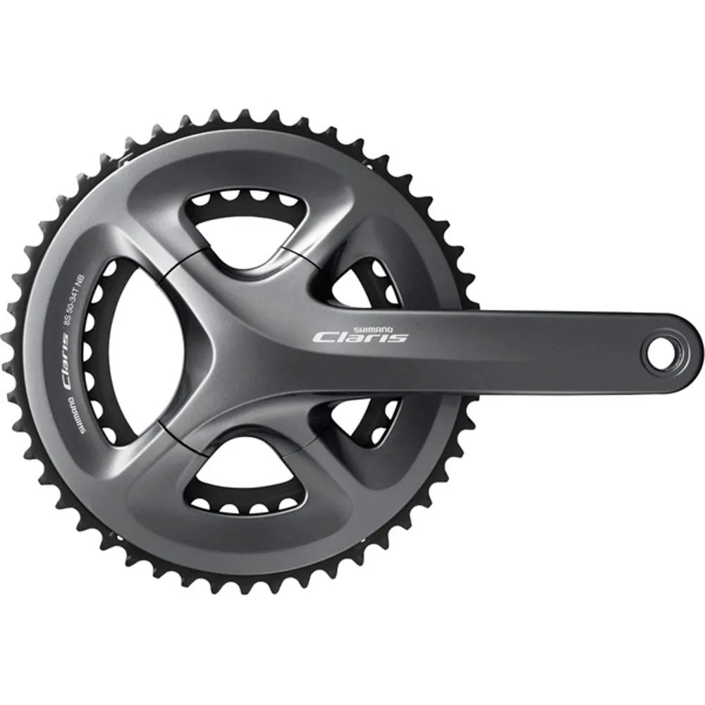 uPRISE Bikes Shimano FC-R2000 Claris 8 Speed Compact Chainset - Grey | Price match, 365 day return s, 18-Month Warranty, Finance Available & Free UK Delivery