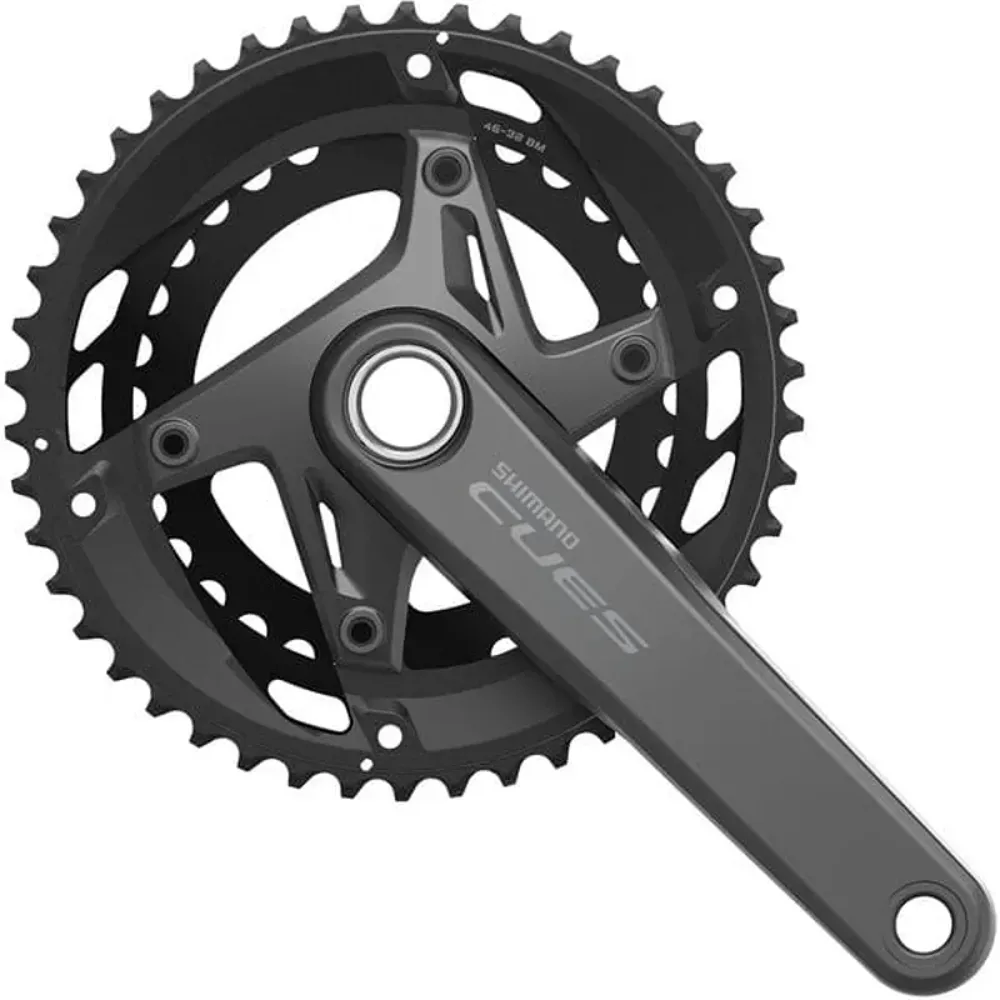 uPRISE Bikes Shimano Cues FC-U6010 Hollowtech II Double Chainset - 170mm or 175mm | Price match, 365 day return s, 18-Month Warranty, Finance Available & Free UK Delivery
