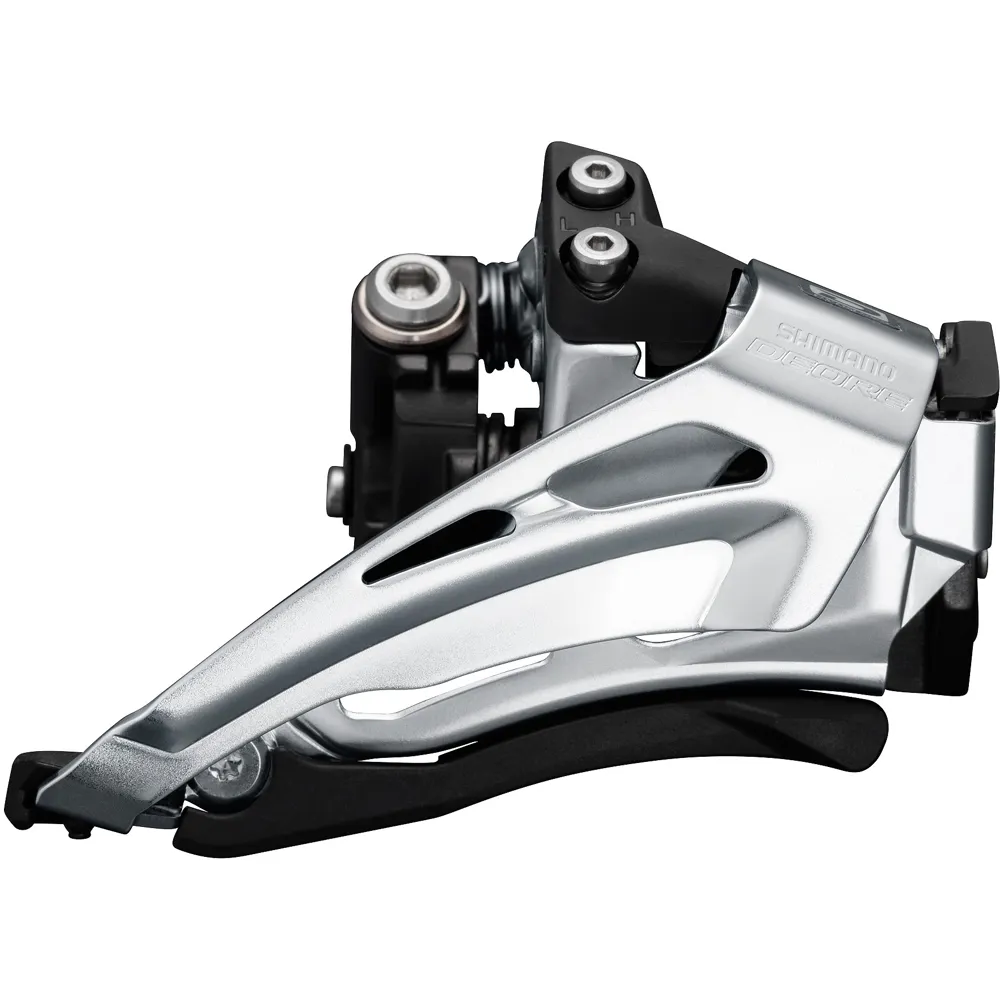 uPRISE Bikes Shimano M6025-L Deore Double Low Clamp Top Swing Down Pull Front Mech | Price match, 365 day return s, 18-Month Warranty, Finance Available & Free UK Delivery
