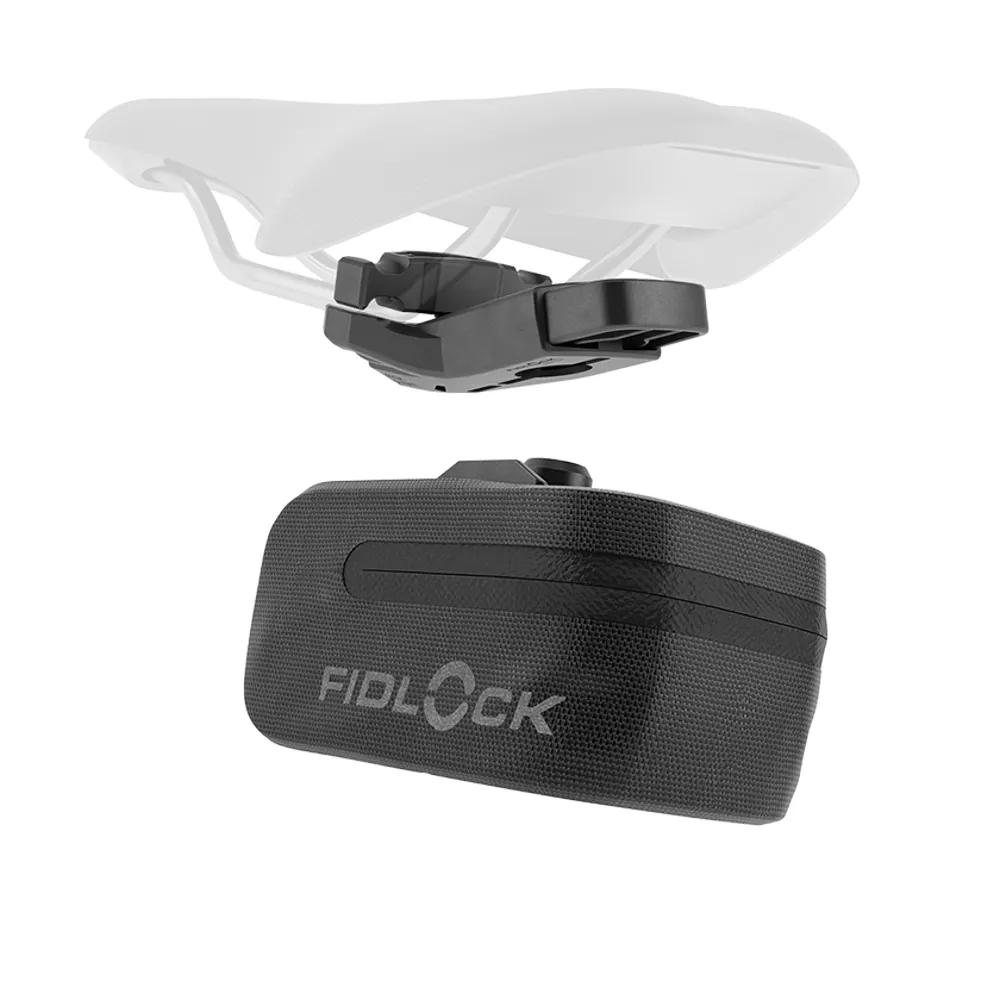 uPRISE Bikes Fidlock PUSH Saddle Bag 400 + Saddle Base - 0.4L - Black | Price match, 365 day return s, 18-Month Warranty, Finance Available & Free UK Delivery