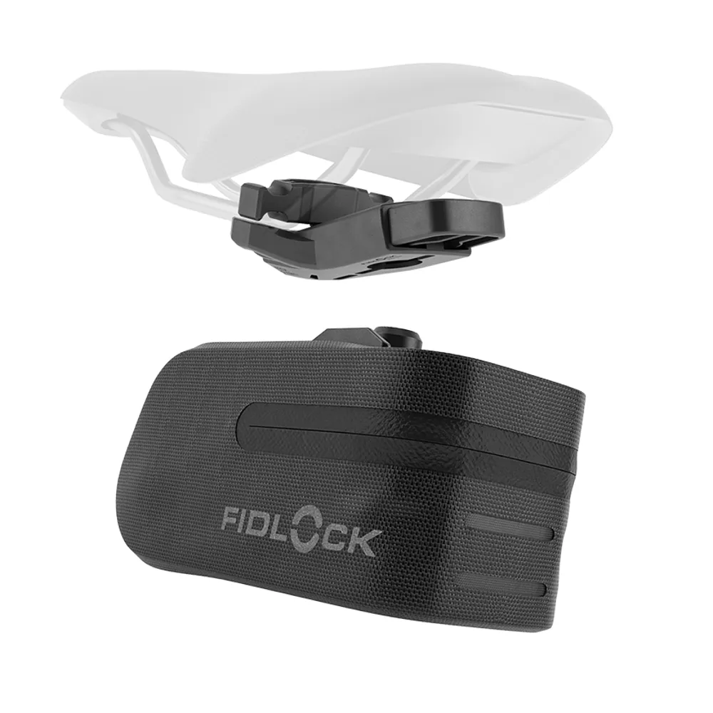 uPRISE Bikes Fidlock PUSH Saddle Bag 600 + Saddle Base - 0.6L - Black | Price match, 365 day return s, 18-Month Warranty, Finance Available & Free UK Delivery