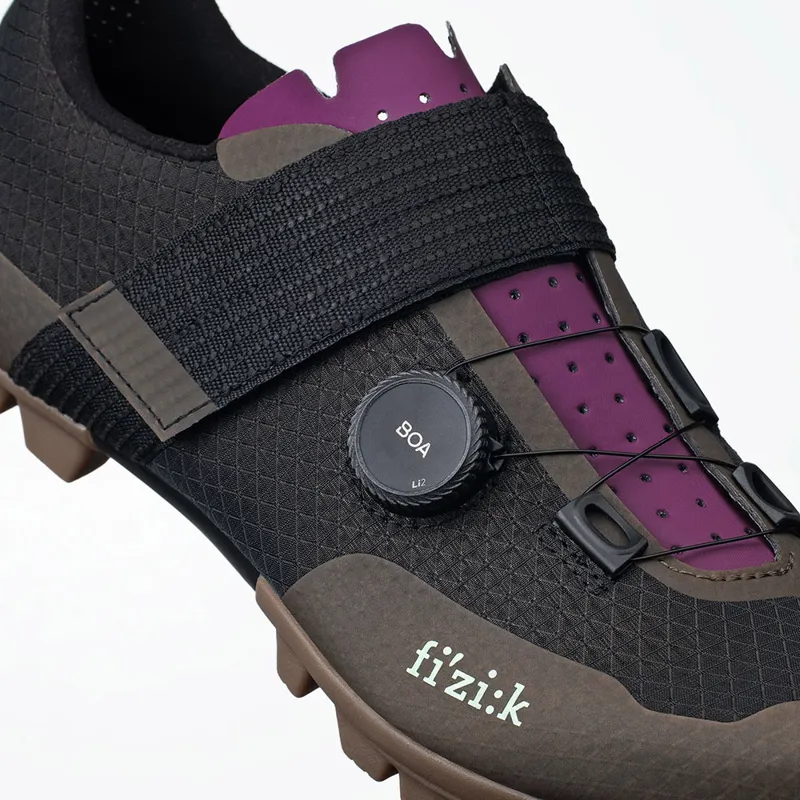 Fizik Vento Ferox Carbon MTB Cycling Shoes - Mud/Grape-4