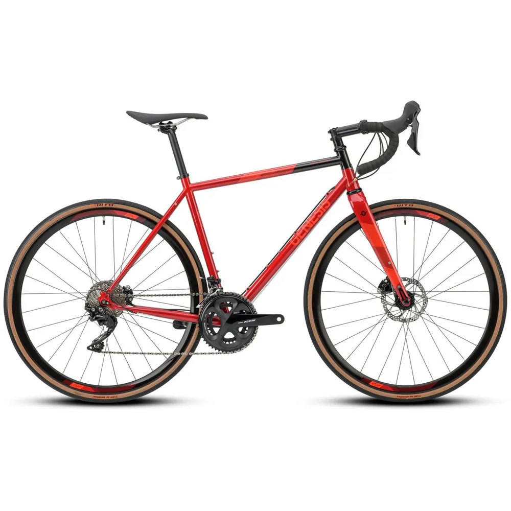 uPRISE Bikes Genesis Equilibrium Disc Endurance Road Bike - Red | Price match, 365 day return s, 18-Month Warranty, Finance Available & Free UK Delivery
