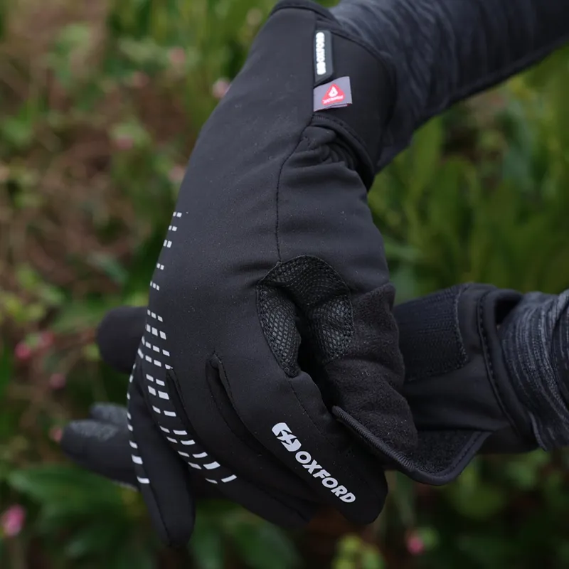 Oxford Bright 4.0 Long Finger Waterproof Cycling Gloves - Black-4