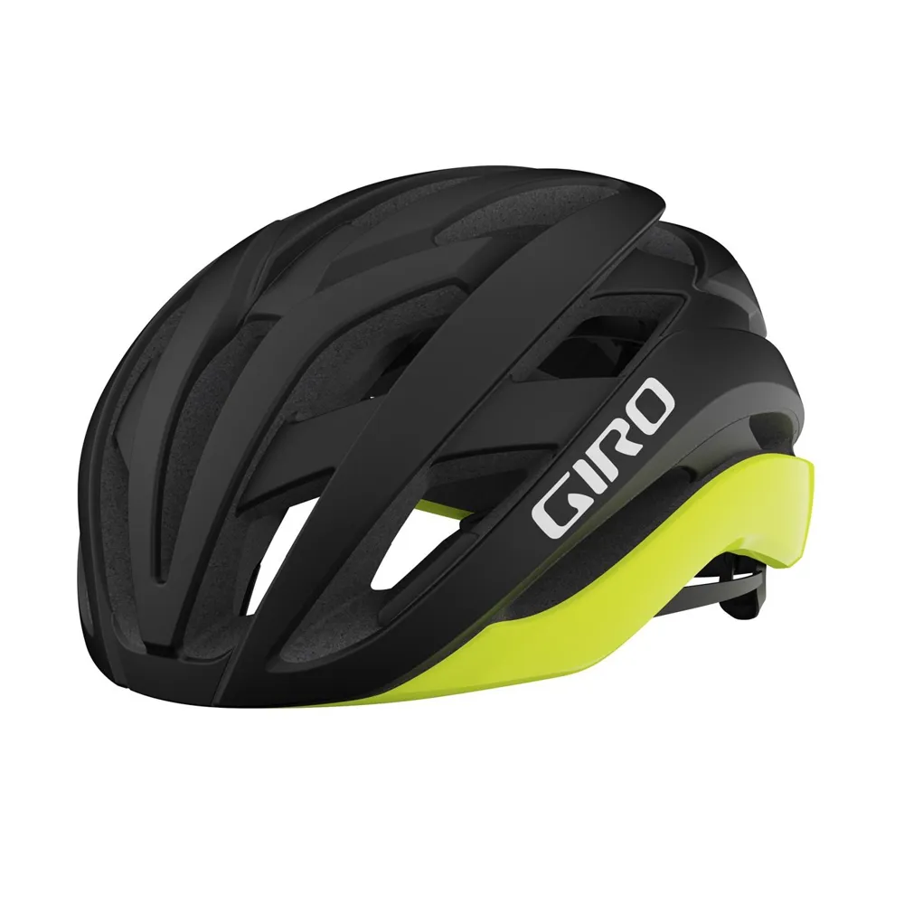 uPRISE Bikes Giro Cielo MIPS Road Helmet - Black/Highlight Yellow | Price match, 365 day returns, 18-Month Warranty, Finance Available & Free UK Delivery