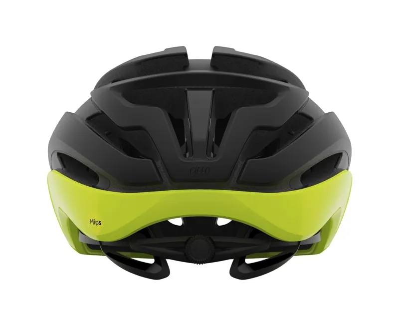 Giro Cielo MIPS Road Helmet - Black/Highlight Yellow-2