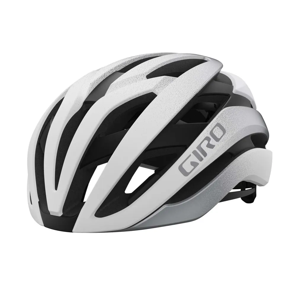 uPRISE Bikes Giro Cielo MIPS Road Helmet - White/Silver Fade | Price match, 365 day returns, 18-Month Warranty, Finance Available & Free UK Delivery