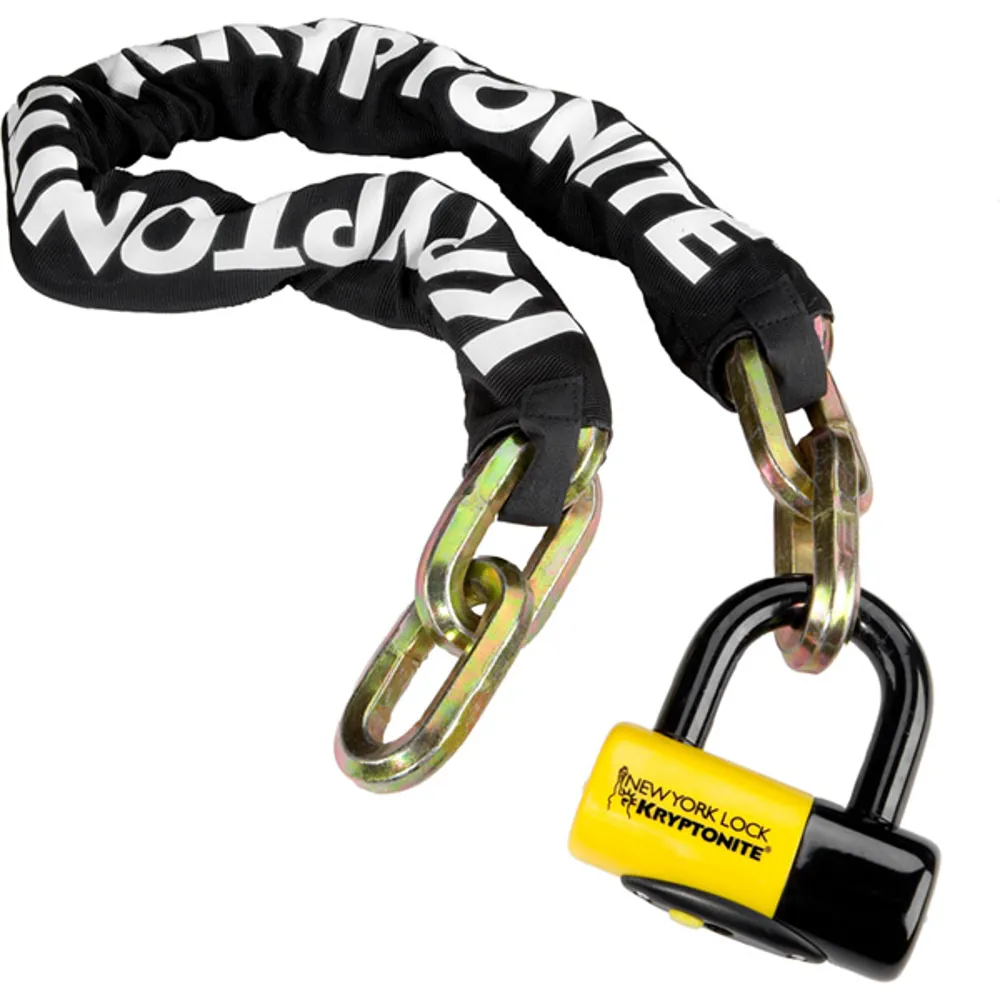 uPRISE Bikes Kryptonite New York Fahgettaboudit 100cm Chain and Padlock | Price match, 365 day return s, 18-Month Warranty, Finance Available & Free UK Delivery