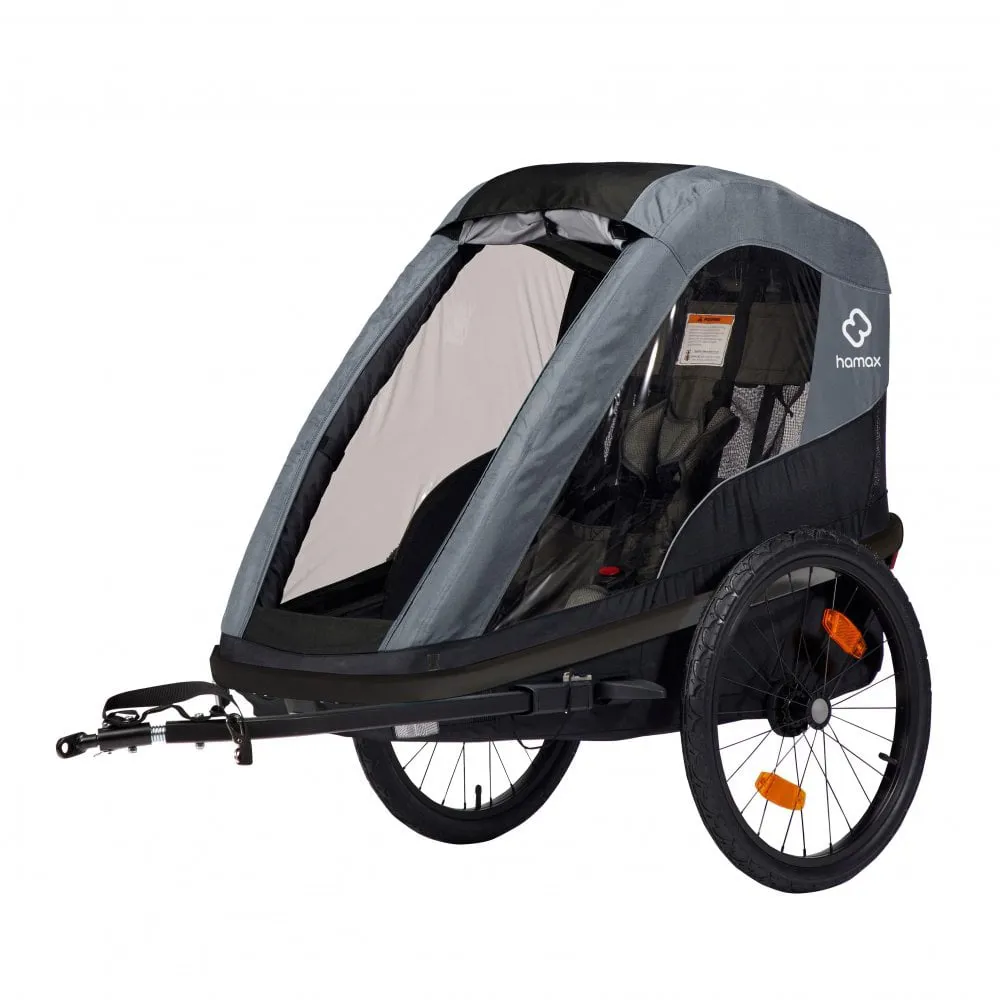 uPRISE Bikes Hamax Avenida One Child Bike Trailer - Blue | Price match, 365 day return s, 18-Month Warranty, Finance Available & Free UK Delivery