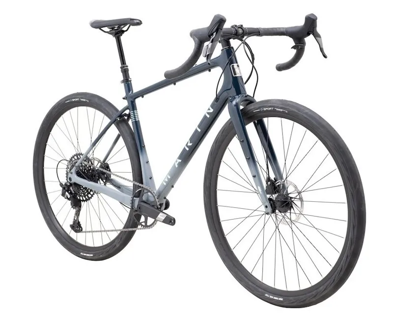 Marin Headlands 2 2024 Carbon Gravel Road Bike - Blue/Green/Grey-1