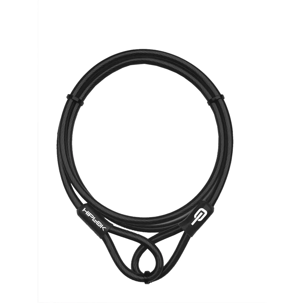 uPRISE Bikes Hiplok Cable Double Loop - 200cm - Black | Price match, 365 day return s, 18-Month Warranty, Finance Available & Free UK Delivery