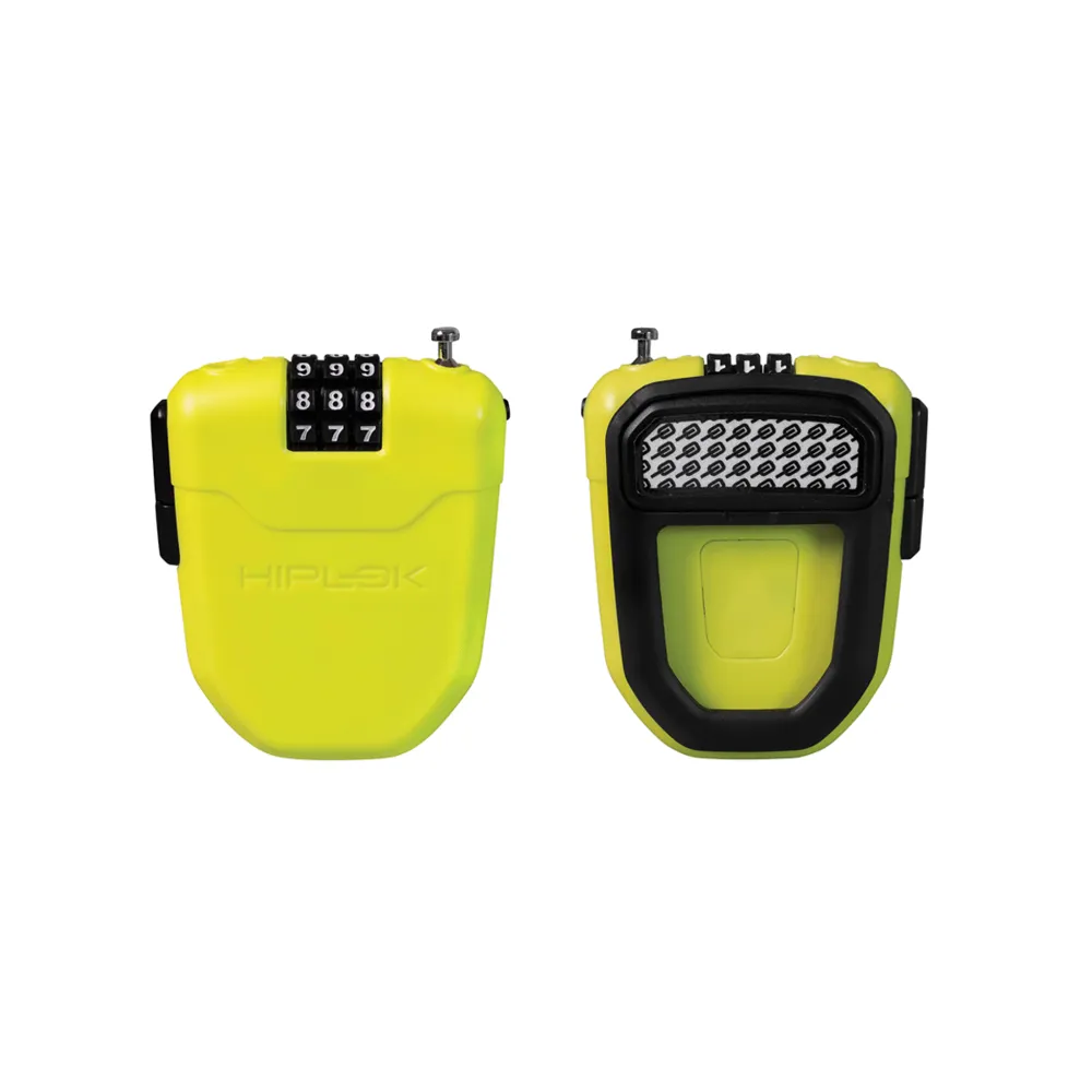 uPRISE Bikes Hiplok HipLok FX Wearable Retractable Combination Lock - Lime - 100cm | Price match, 365 day return s, 18-Month Warranty, Finance Available & Free UK Delivery