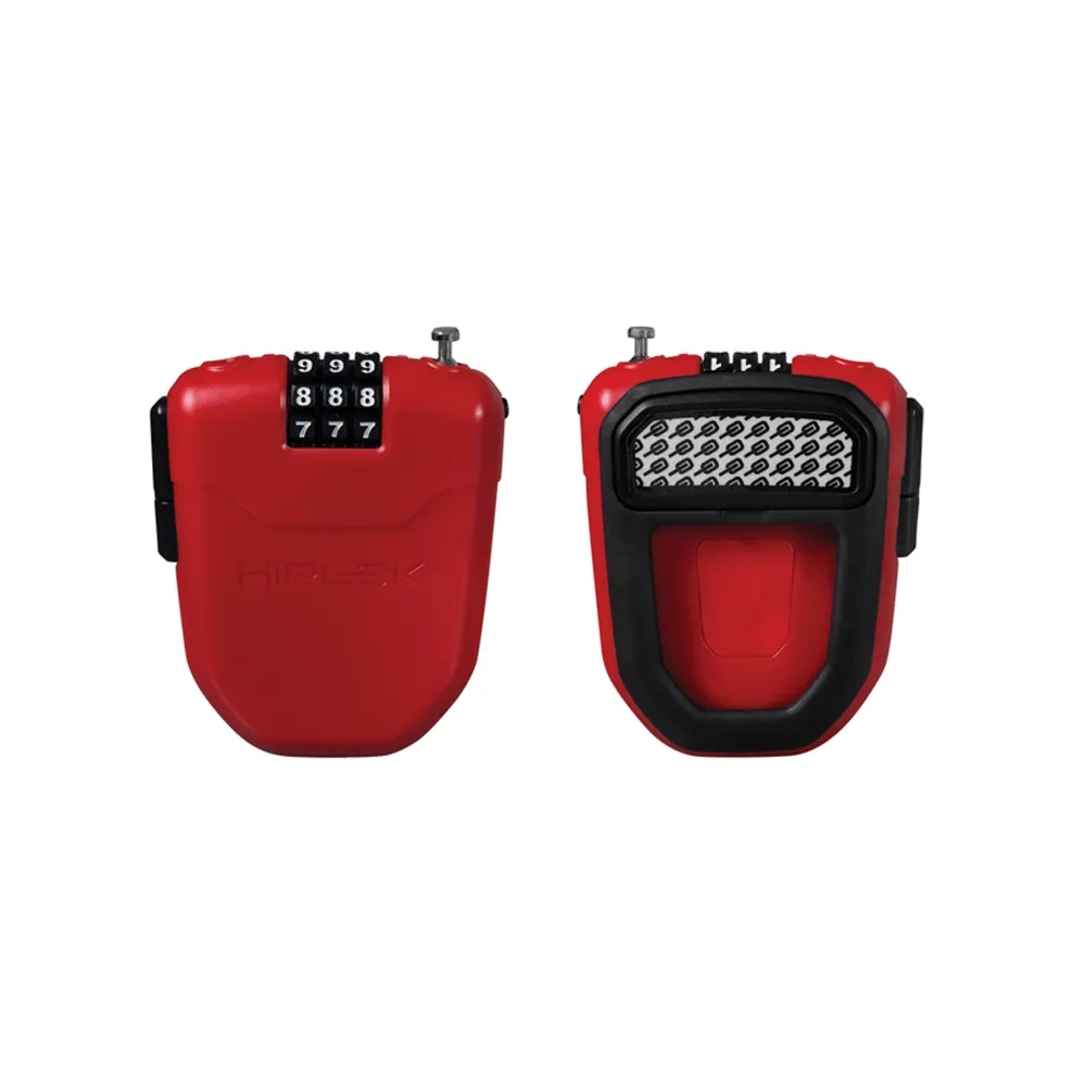 uPRISE Bikes Hiplok HipLok FX Wearable Retractable Combination Lock - Red - 100cm | Price match, 365 day return s, 18-Month Warranty, Finance Available & Free UK Delivery