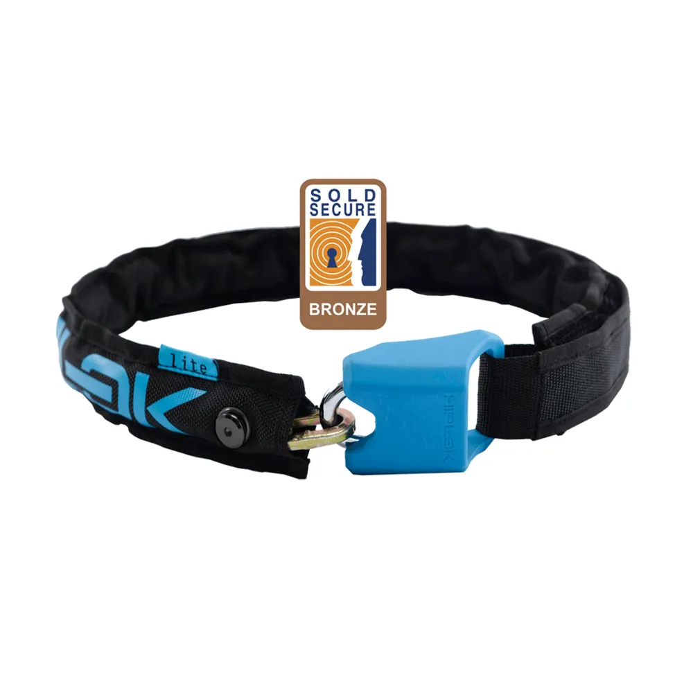 uPRISE Bikes Hiplok HipLok LITE Wearable Chain Lock -Cyan- 6mm x 75cm- Waist 24-44 inches | Price match, 365 day return s, 18-Month Warranty, Finance Available & Free UK Delivery