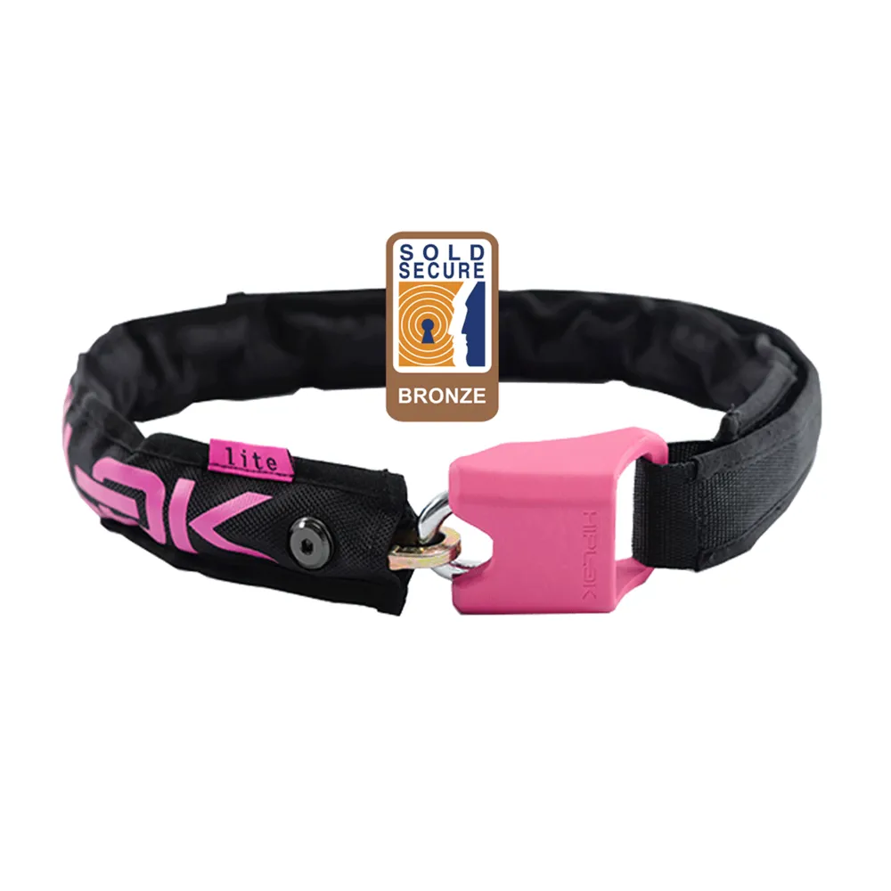 uPRISE Bikes Hiplok HipLok LITE Wearable Chain Lock -Pink- 6mm x 75cm- Waist 24-44 inches | Price match, 365 day return s, 18-Month Warranty, Finance Available & Free UK Delivery