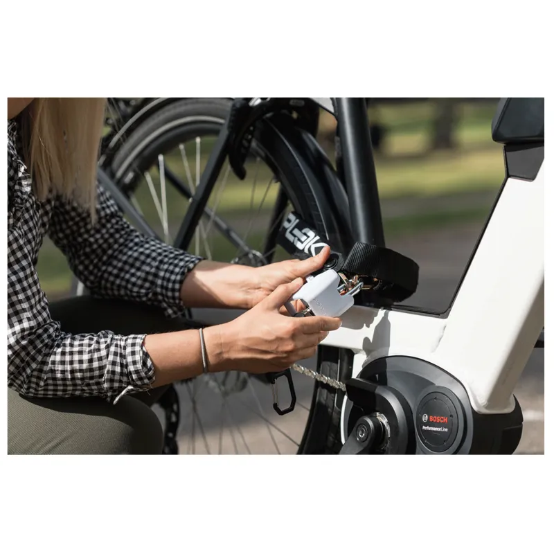 HipLok LITE Wearable Chain Lock -White- 6mm x 75cm- Waist 24-44 inches-1