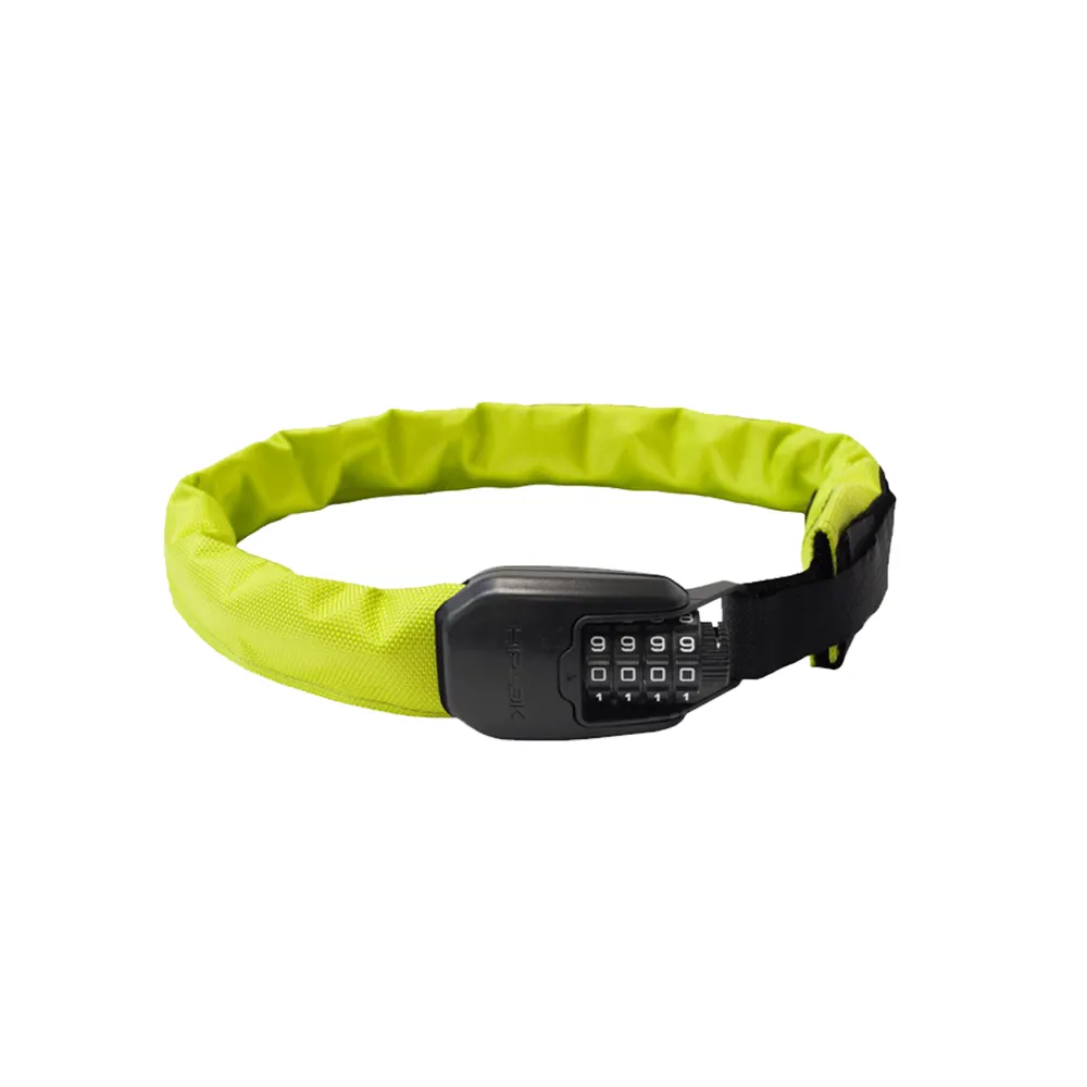 uPRISE Bikes Hiplok Spin Wearable Chain Combination Lock - Neon - 6mm | Price match, 365 day return s, 18-Month Warranty, Finance Available & Free UK Delivery