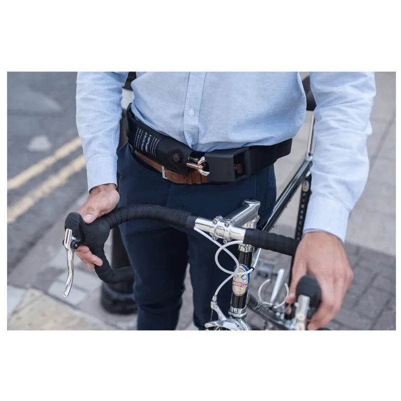 HipLok V1.5 Wearable Chain Lock Silver Sold Secure - Black - 8mmx90cm-1