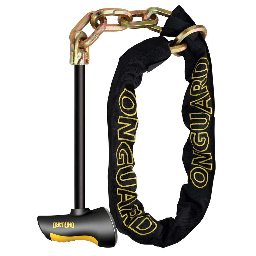 uPRISE Bikes Onguard OnGuard Beast Chain Lock with X2 Steel T Bar - 140cm x 12mm | Price match, 365 day return s, 18-Month Warranty, Finance Available & Free UK Delivery